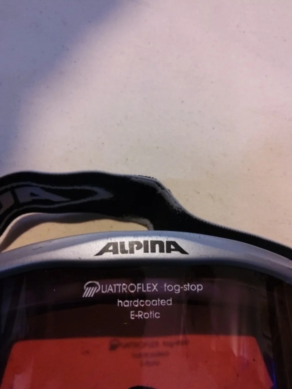 ALPINA Uattroflex Fog-stop Hardcoated E-Rotic Silver Snow Sports Goggles